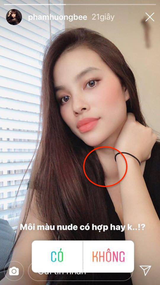 Trước đó, Phạm Hương gây hoang mang khi khoe ảnh cận mặt có phần khác lạ.    