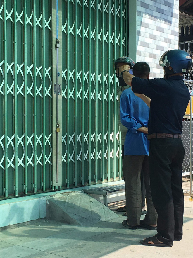 Lực lượng chức năng tại hiện trường.