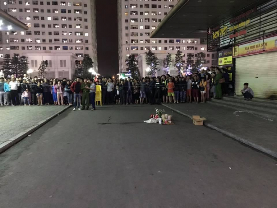 Hiện trường nơi xảy ra sự việc thương tâm.