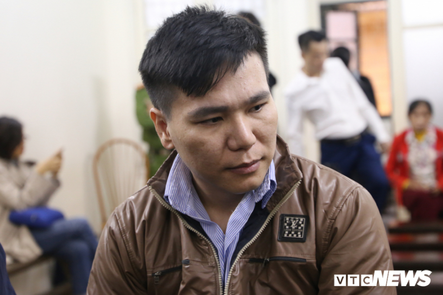 Bị cáo Cường tại phiên tòa xét xử. Ảnh VTCNews.