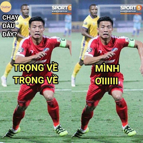 Ảnh chế vui của Dũng và Trọng khiến fan bật cười. Nguồn: Fandom Oker