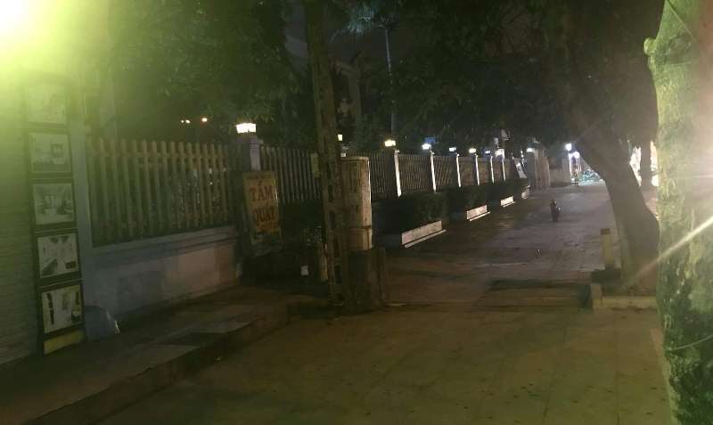 Vỉa hè nơi xảy ra sự việc.