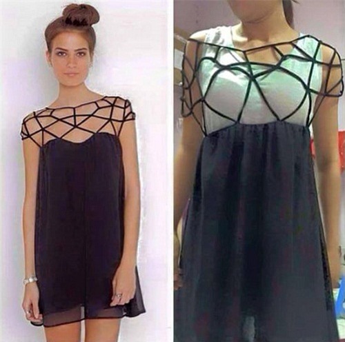 Chiếc váy khiến cô gái không dám mặc ra đường.