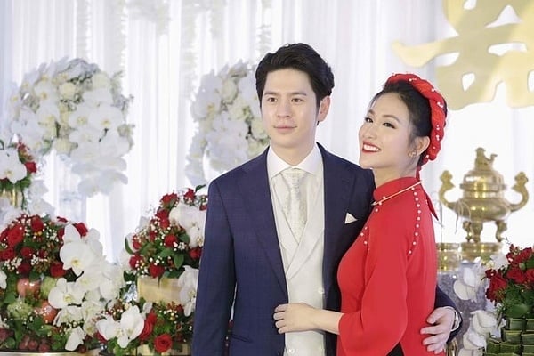 Ông xã của Mai Hồ sở hữu vẻ ngoài rất điển trai và là Việt kiều Đức.    