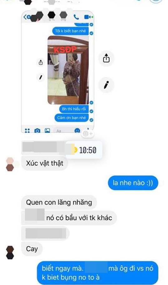 Đoạn tin nhắn được bạn nhân vật chính chia sẻ trên trang cá nhân. Ảnh: Facebook nhân vật