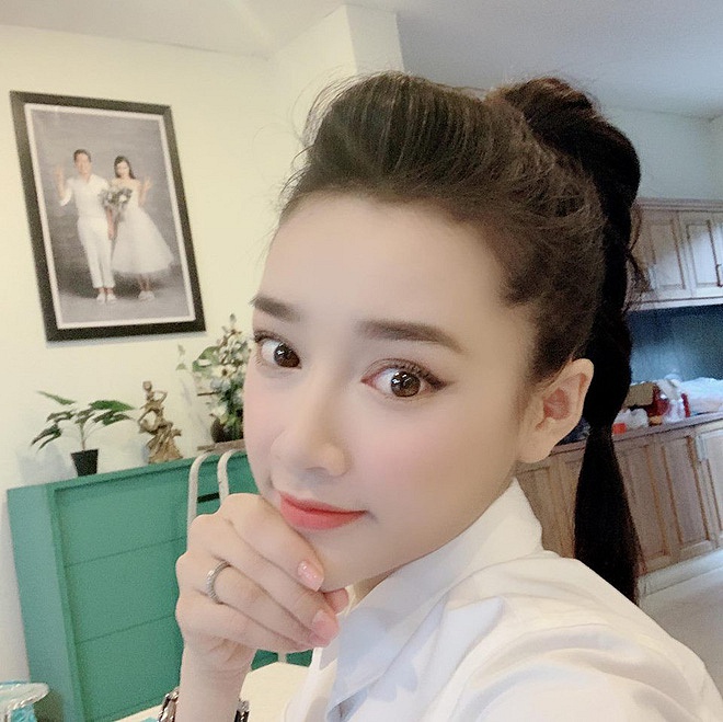 Góc bếp của vợ chồng Trường Giang – Nhã Phương được cô đăng tải trên mạng xã hội    
