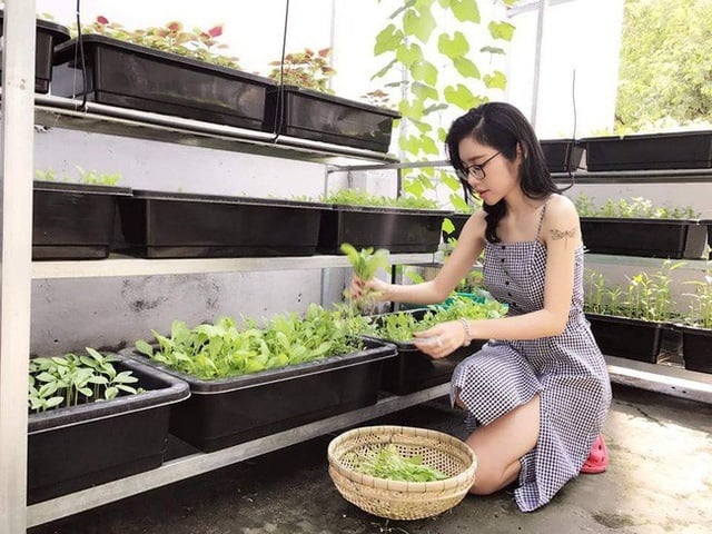 Elly thường tự tay chăm sóc vườn rau của Shbet111 slot, casino, thể thao, xổ số mình