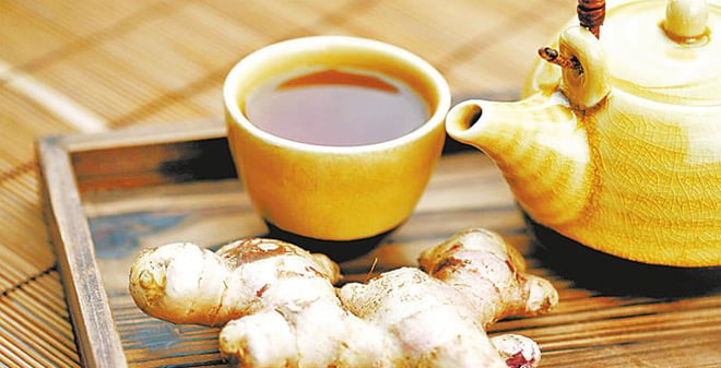 Trà gường tốt cho mẹ bầu nhưng không nên uống vào buổi tối và không nên lạm dụng 