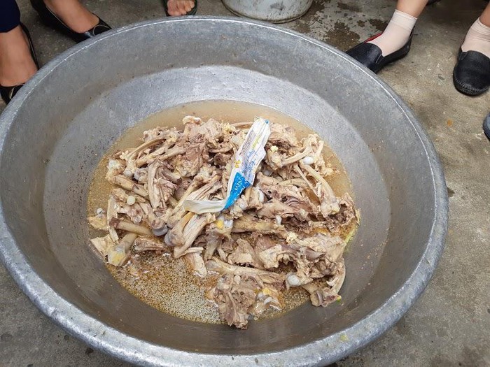 Xương gà tại trường Mầm non Thanh Khương.