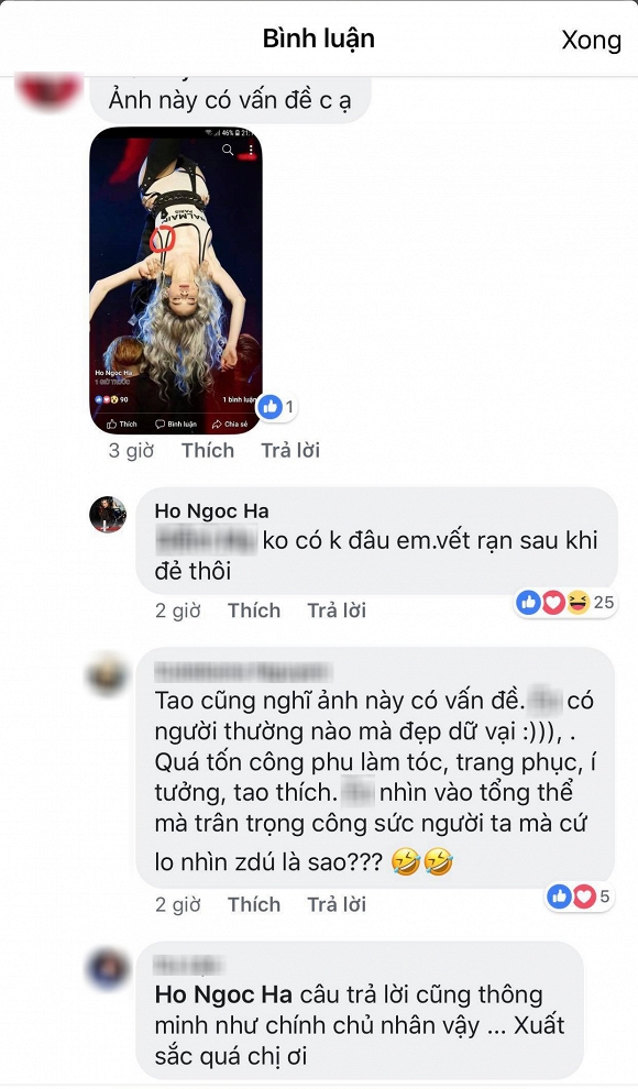 Hồ Ngọc Hà trả lời dân mạng: 
