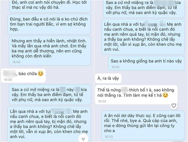Chàng trai lại có nhiều lời lẽ thô lỗ với cô gái.