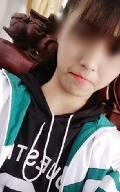 Hình ảnh em V. trước khi xảy ra sự việc đau lòng.