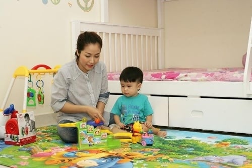 Tuy đơn giản nhưng đây cũng là không gian mà hai mẹ con Ốc Thanh Vân thường xuyên vui chơi, giải trí sau những giờ làm việc mệt nhọc.    