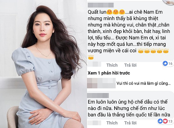 Fan khuyên Nam Em nên giảm cân, rèn luyện tiếng Anh để thật sự “lợi hại” trong lần trở lại này.    