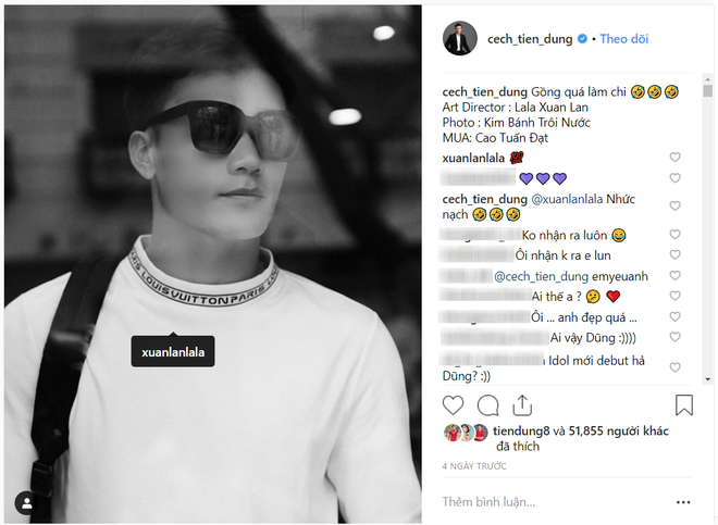 Nhiều fan đã thi nhau khen ngợi thần thái đỉnh cao của anh, nhiều người còn ví von so sánh Bùi Tiến Dũng với oppa xứ Hàn hay những người mẫu chuyên nghiệp.    