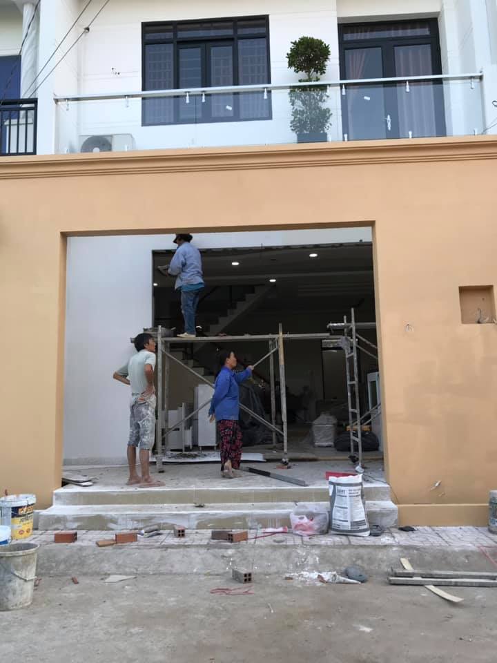 Hình ảnh căn nhà khi đang thi công