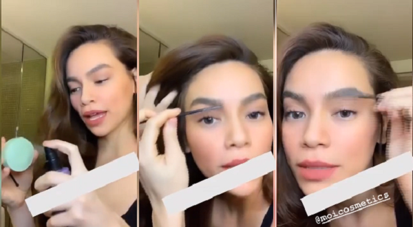 Cụ thể, nữ ca sĩ xịt một chút keo lên cục xà phòng rồi lấy chổi lông mày chải tơi hết các sợi theo nếp. Tuy nhiên, cách này chỉ có thể áp dụng với những người có nhiều lông mày còn những ai quá thưa, mỏng hoặc không đều thì cũng đành...bó tay. Hàng lông mày nhìn vậy thôi chứ để có được một khuôn mày đúng chuẩn không quá khó phải không?