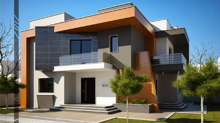 Nhà cửa chính thống thẳng với ban công cửa sau là không tốt