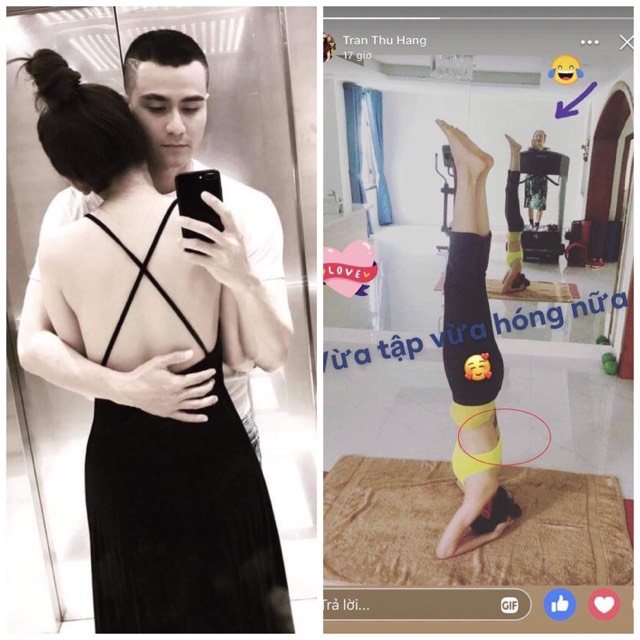 Thu Hằng có hình xăm sau lưng, còn cô gái trong bức ảnh của Vĩnh Thụy thì không có.