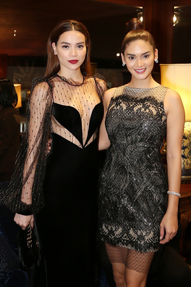 Nhan sắc Hoa hậu Hoàn vũ Thế giới 2015 – Pia Wurtzbach cũng bị Hồ Ngọc Hà lấn lướt.    