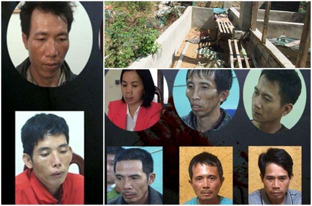 8 đối tượng liên quan trong vụ nữ sinh giao gà bị sát hại.