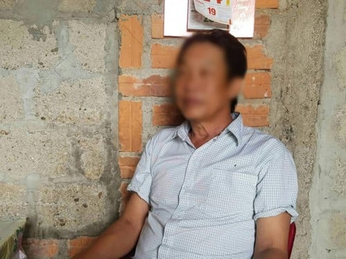 Ông C., bố của 2 anh em sinh đôi trong vụ hiếp dâm tập thể nữ sinh lớp 10. Ảnh: Người Đưa Tin