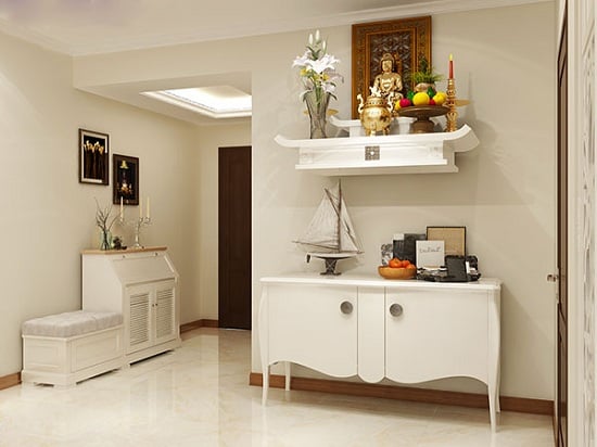Giường ngủ không quay về phía ban thờ