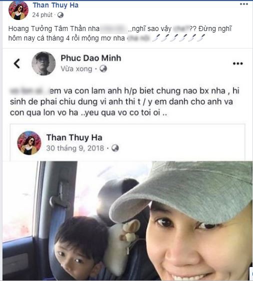 Thân Thúy Hà bức xúc vì một người đàn ông tự nhận là chồng của cô.