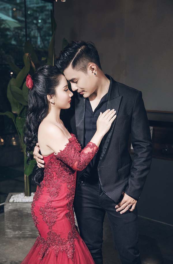 Ảnh cưới lãng mạn của Lê Dương Bảo Lâm và Quỳnh Anh.    
