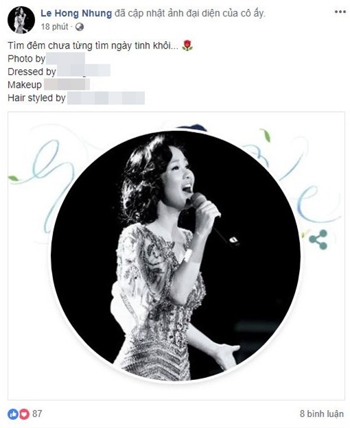 Hồng Nhung dường như không quan tâm đến tin tức chồng cũ tái hôn.    