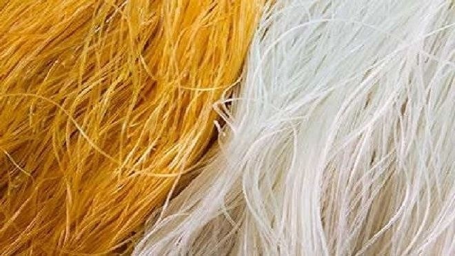 Những sợi miến trắng tinh kia đã được tẩy rửa qua hóa chất