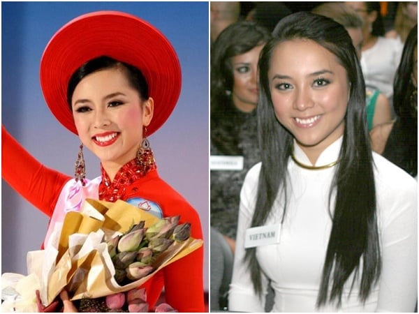 Dương Trương Thiên Lý ở thời điểm đoạt ngôi Á hậu Hoàn vũ Việt Nam 2008.    