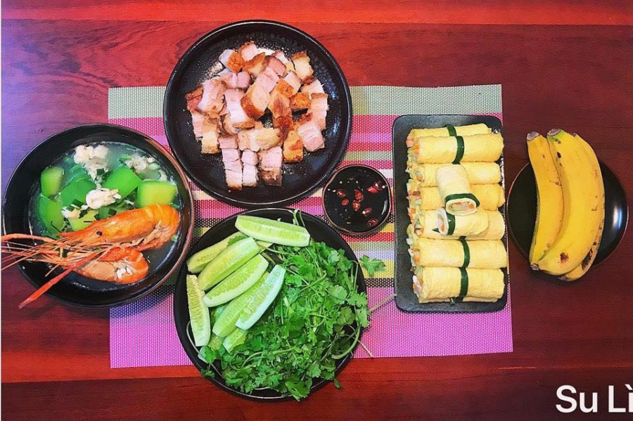 Bữa cơm của chị Tâm luôn được dân cư mạng chào đón
