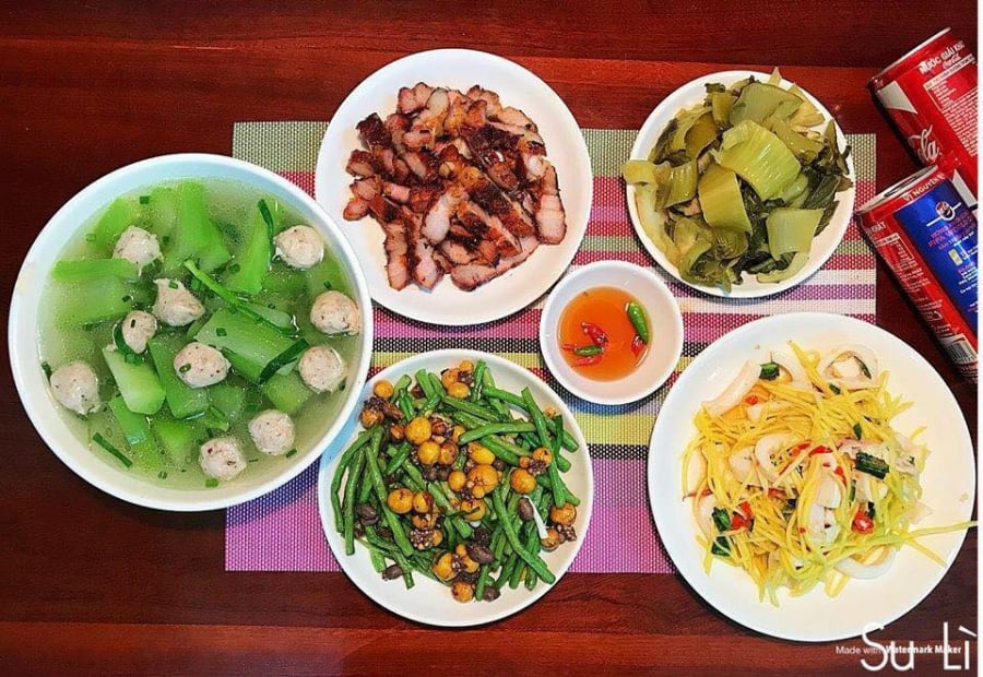 Bữa cơm đủ chất dinh dưỡng cho mọi thành viên