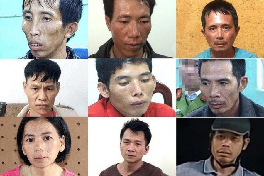 Các đối tượng liên quan đến vụ án. 
