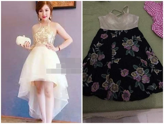 Chiếc váy khác từ kiểu dáng đến màu sắc.