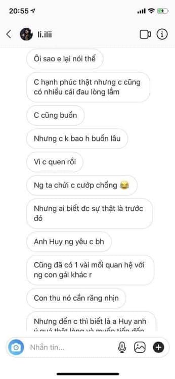 Lưu Đê Ly cho biết trước khi đến với cô, bạn trai đã từng ngoại tình với nhiều cô gái khác.  