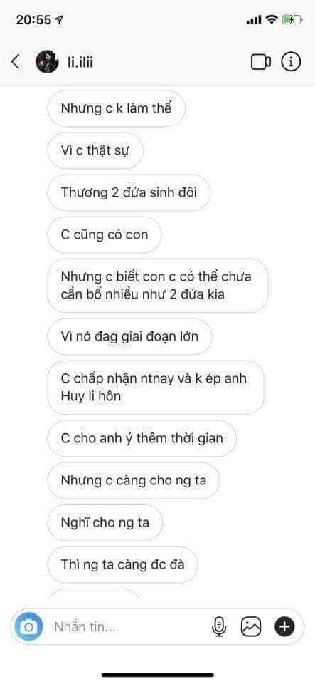 Lưu Đê Ly khẳng định không cướp chồng, không ép Huy DX ly hôn.    