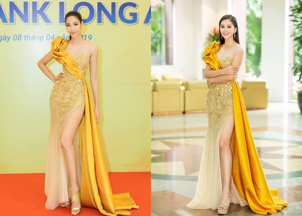 Hình ảnh một chín một mười của hai nàng hậu nổi tiếng.