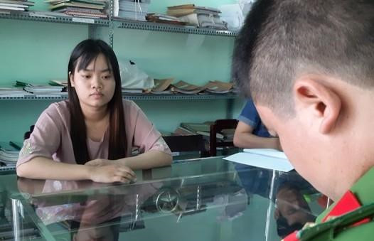 Linh tại cơ quan công an.