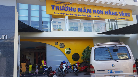 Trường mầm non nơi cô T. giảng dạy.