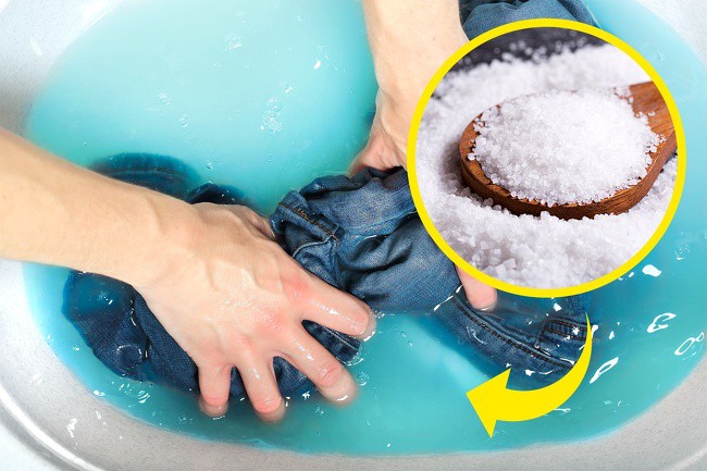 Muối giúp đồ Jean giữ màu lâu hơn