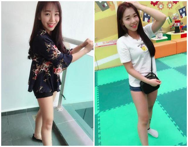Thân hình cân đối của bà mẹ trẻ