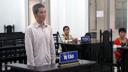 Bi cáo Trần Ngọc Quân tại tòa.