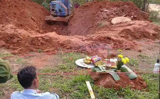 Hiện trường nơi phát hiện thi thể.