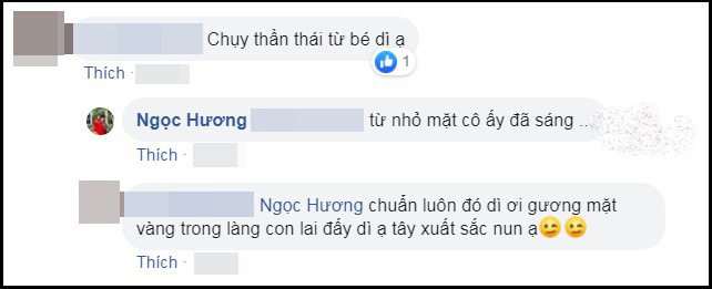 Mẹ Hà Hồ khen con gái: “Từ nhỏ mặt cô ấy đã sáng”.    