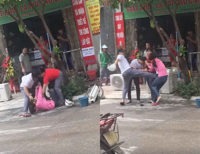 Chồng đánh vợ để bảo vệ nhân tình gây phẫn nộ.