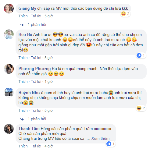 Hương Tràm nhận được nhiều sự quan tâm và lời chúc của người hâm mộ.