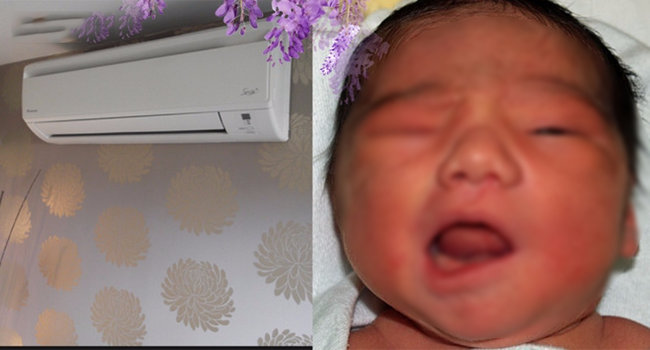 Không nên cho bé nằm điều hòa quá lạnh
