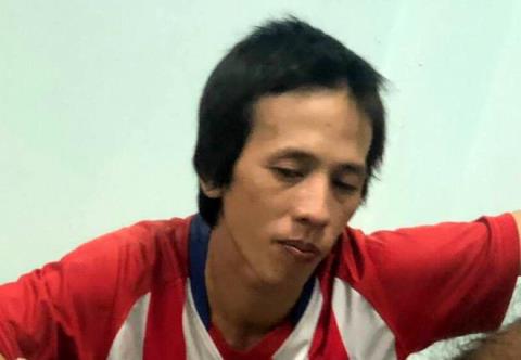 Nghi phạm Trần Trọng Luận tại cơ quan điều tra.